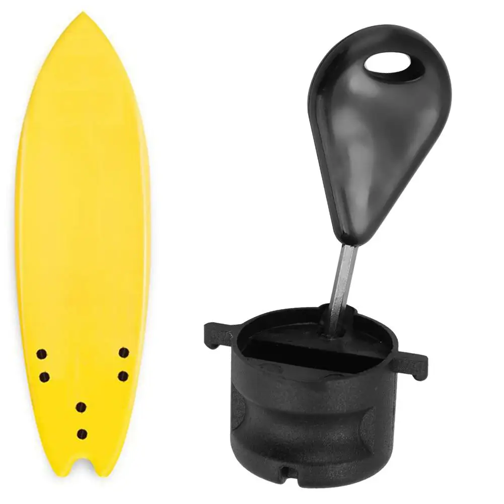 Surfboard Tail Rudder Slot for FCS Style Fin Plugs G5 Leash Plugs Box with Screws Key Wrench 6PCS surfboard screws