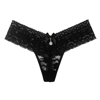 

Women Sexy See Through Lace Briefs G-String Thong Ladies Lingerie Womens Exotic Panties Cotton Underwear