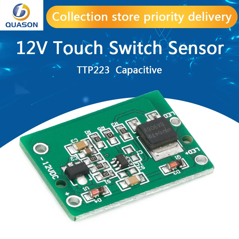 Details about 3A 12V Capacitive Touch Switch Sensor Module Push Button
