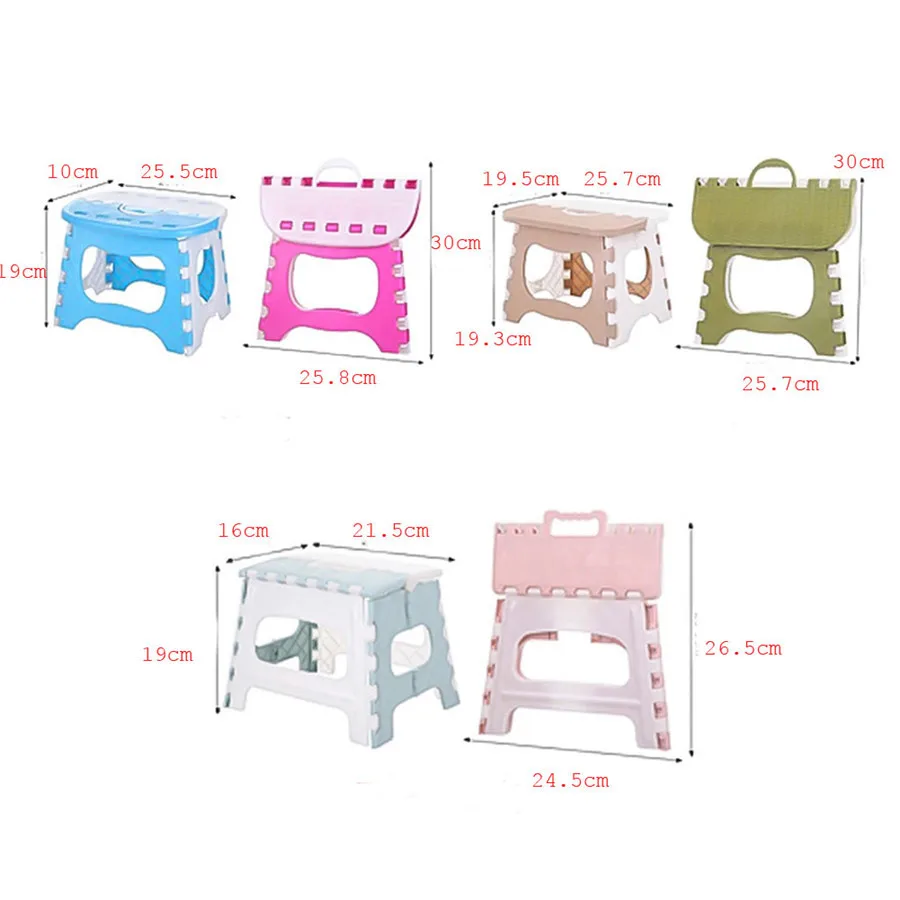 Folding Stool Camping Chair Seat for Fishing Plastic Portable Step Stool Home Train Outdoor Indoor Camping Foldable Kids Chair folding stool