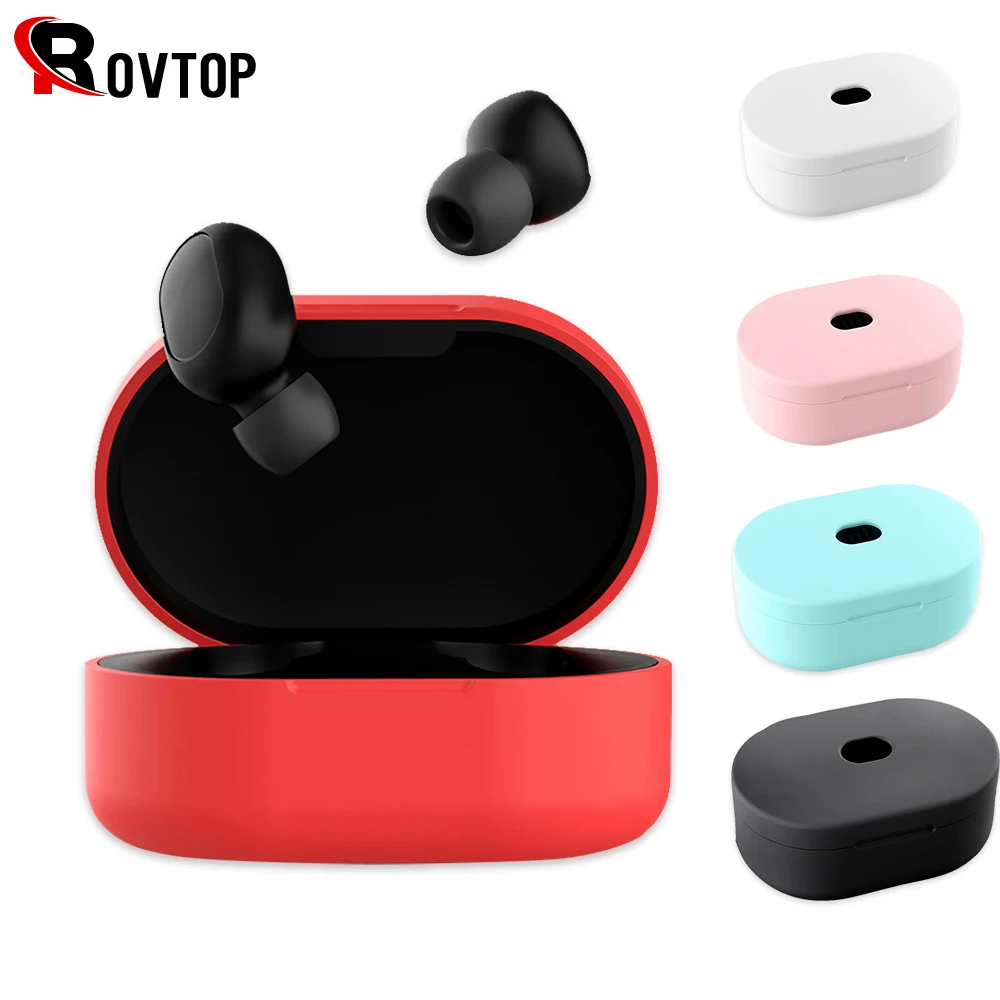

Silicone Earphone Case for Redmi AirDots TWS Bluetooth Earphone Case Wireless Headset Protective Cover Bag Earphone Accessories