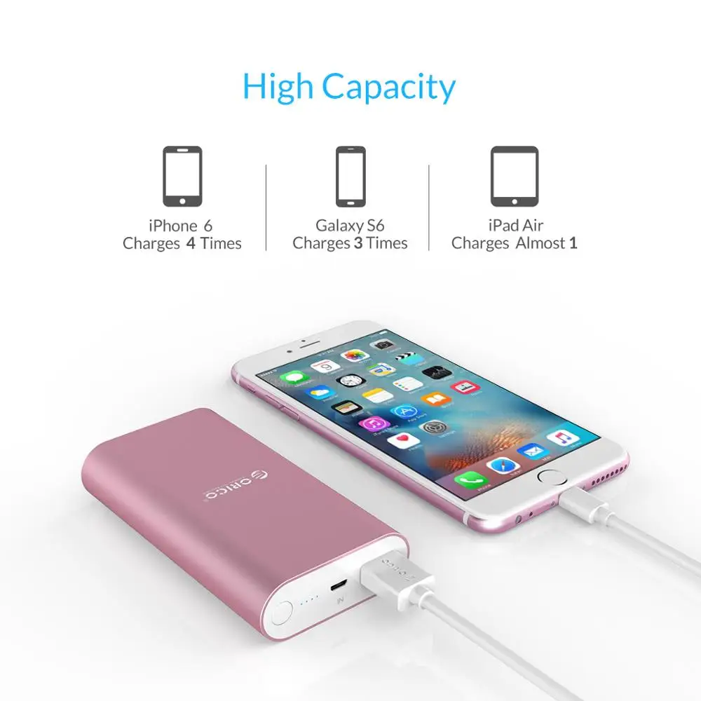  ORICO 10050mAh Power Bank Quick Charge 3.0 Fast Charge USB External Battery Bank for iphone Xiaomi 