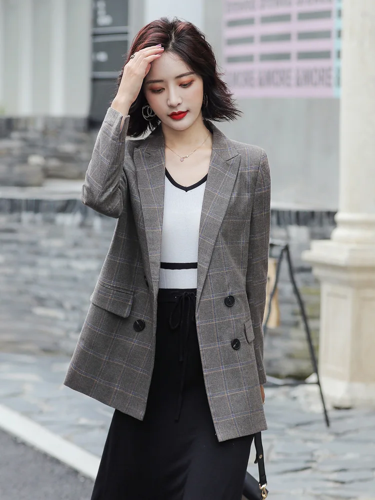 New Style CHIC Online Celebrity Suit Jacket Women's Korean-style Loose Casual Fashion Blazer Women's Hong Kong Style Retro