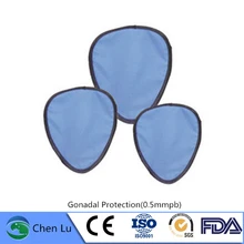 Подлинная взрослая гонадаль радиологическая защита маленький круглый шарф гамма луч рентгеновское излучение защитный 0,5 mmpb свинец круглый шарф