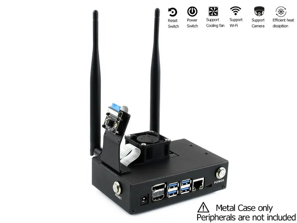 Günstige Waveshare Metall Fall (Typ B) für die Jetson Nano Entwickler Kit, Fest, staub widerstand, nizza suchen, Clevere design