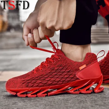 

Comfortable Sneakers Male Damping Shoe Men Sport Shoes Blade Running Shoe Air Mesh Shoes Men's Sports Low Top Footwear Wild V10
