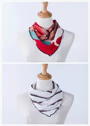 Весна Осень Новый женский корейский принт Универсальный треугольный шарф