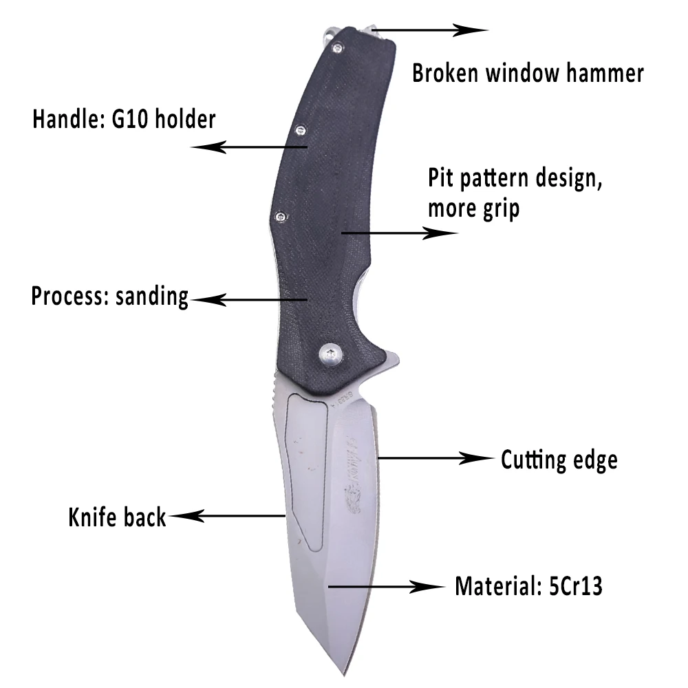 12 шт./лот 9 &quotножи 55 56HRC Тактический Karambit складной нож охотничьи ножи для кемпинга