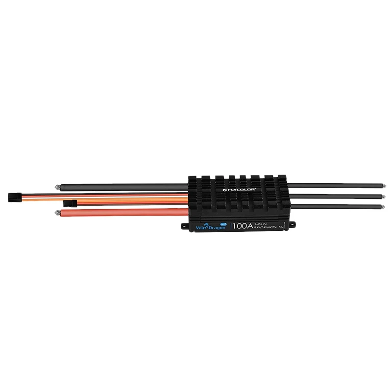 

100A 2-6S Support WiFi Mobile APP Aircraft Model Waterproof Brushless ESC for Remote Control Boat