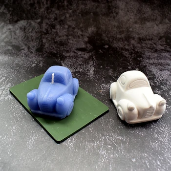 

3D Cartoon Car Shape Silicone Soap Mold DIY Candle Mould Crafts Handmake Fondant Cake Making Mold Candle Decorating Tools