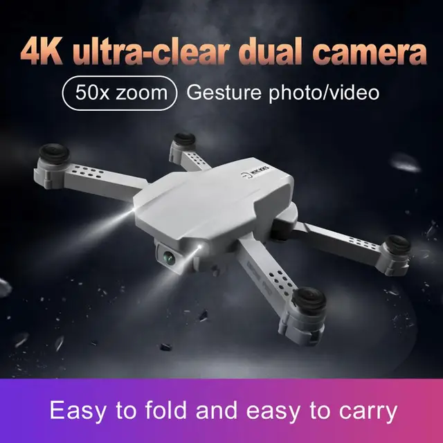 KK5 Mini Drone 4k RC Quadcopter With Camera FPV Air Pressure Altitude Hold Foldable Professional Foldable Helicopter Quadrotor 3