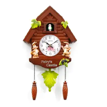 

Cuckoo Quartz Wall Clock Modern Bird Animals Wall Clocks Living Room Hanging Watch Horologe Timer Home Decoration 42x26cm