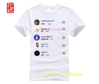 

cotton round neck T-shirt youth trend men's short-sleeved T-shirt WHY DO LEGENDS DIE SHIRT XXX 2PAC MACMILLER