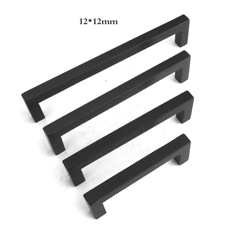 Furniture Handles Kitchen Door Knobs Square Cabinet Handle Stainless Steel Cupboard Wardrobe Drawer Pulls