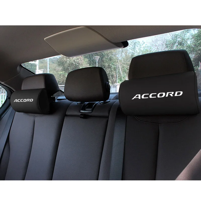 Автомобильная подушка под шею для Honda Accord из искусственной кожи на подголовник
