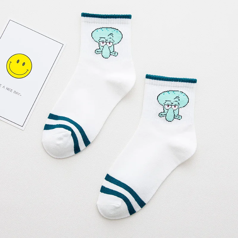 Fashion Cartoon Character Cute Short Socks Women Harajuku Cute Patterend Ankle Socks Hipster Skatebord Ankle Funny Socks Female - Цвет: 5