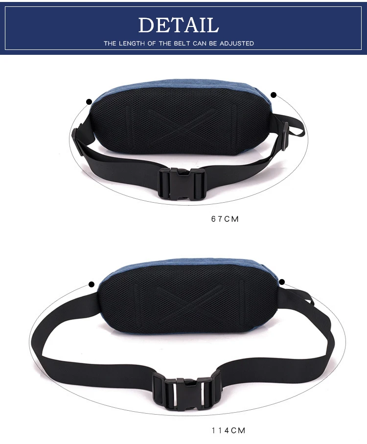 Hot Professional Running Waist Bag Chest Pack Walking City Mobile Phone Belt Pack Men Women Waterproof Fabric Multifunction Bags