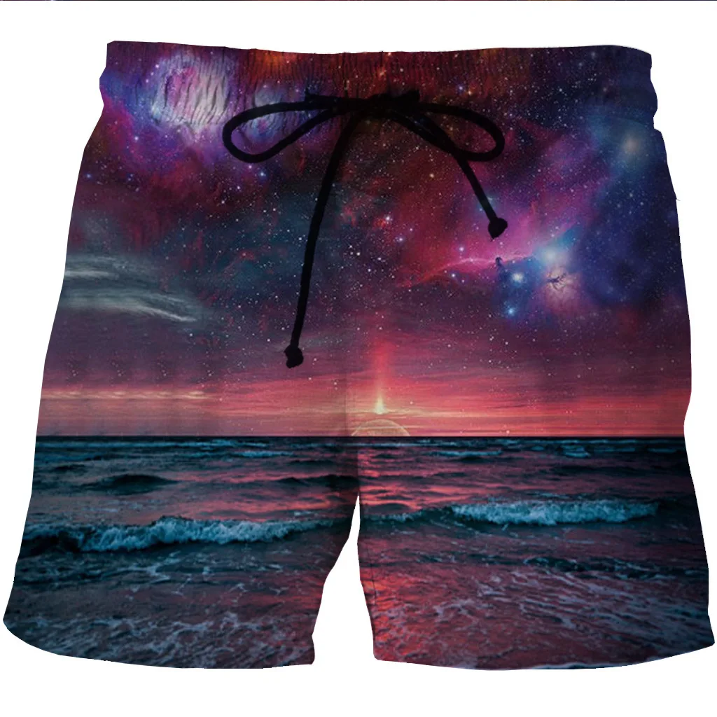 Printed Men's Quick-drying Beach Shorts Cartoon Side Pocket Casual |