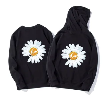

Bigbang Gdragon Hoodies Peaceminusone Hoodie GD Peaceminusone Sweatshirts Daisy Logo Print Pullovers Street Wear