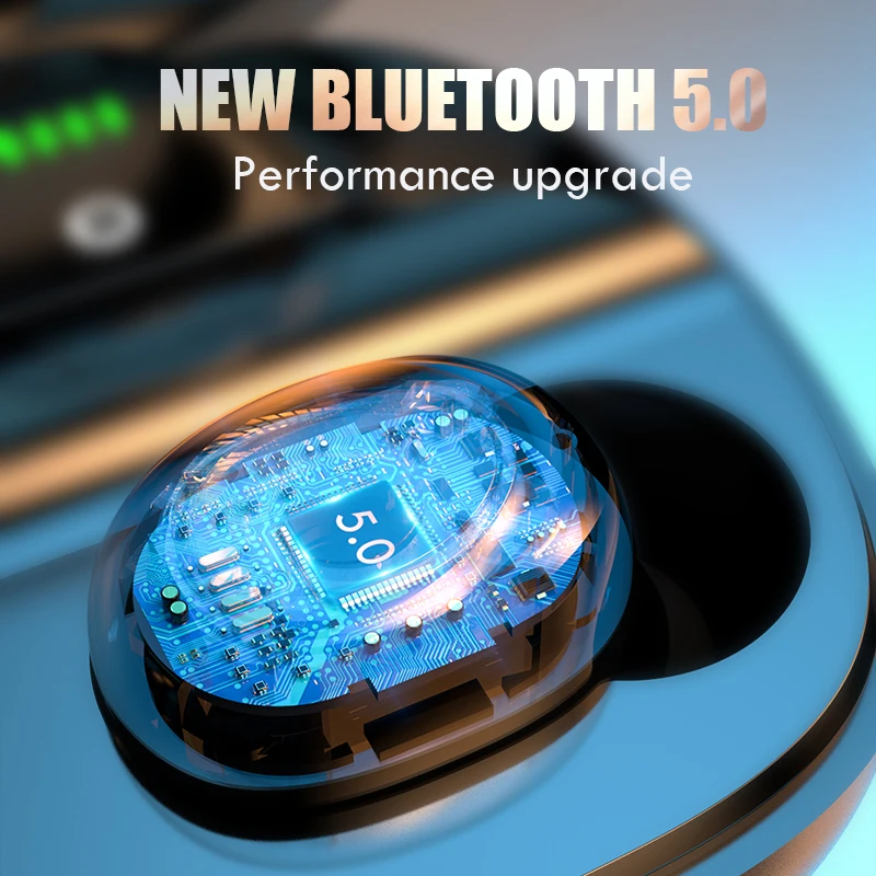S11 3500 мАч светодиодный Bluetooth Беспроводные наушники TWS с сенсорным управлением
