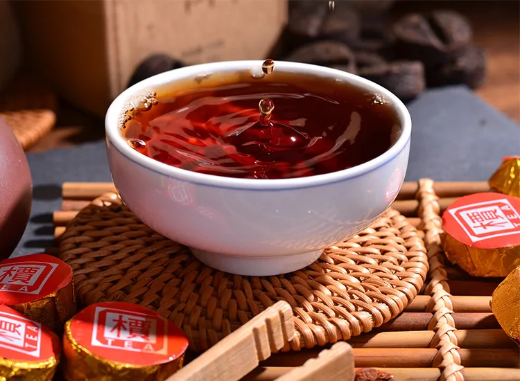 250 г/кор. Китай Юньнань дворец спелый чай пуэр приготовленный чай пуэр зеленая еда для здоровья похудение