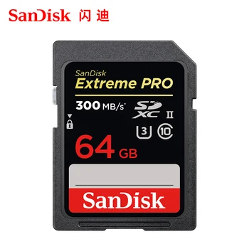 

Original SanDisk Extreme Pro SD Card 32GB 64GB 128GB SDHC Class10 Max Read Speed 300M/s UHS-II U3 Memory Card For Digital Camera