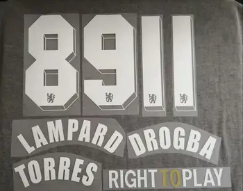 

Top Quality 2011 2012 UCL Nameset #8 Lampard #9 Torres #11 Drogba Printing Soccer Patch Badge