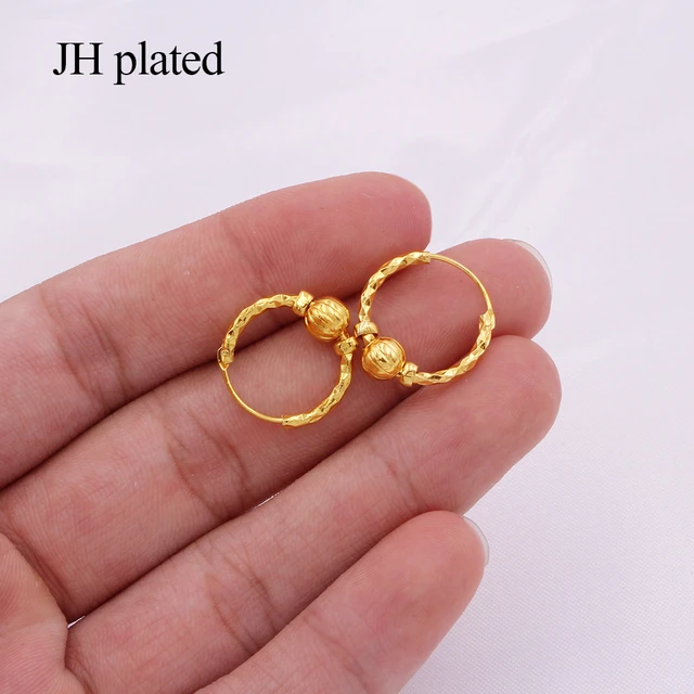 Buy Rectangular Lace Gold Hoop Earrings Online | CaratLane