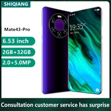 Soyes Mate 43Pro Neue Original Smartphone Globale Version Gesicht Entsperren 6.53 ''Full Screen Android 2GB + 32GB smartphones 4G 3000mAh
