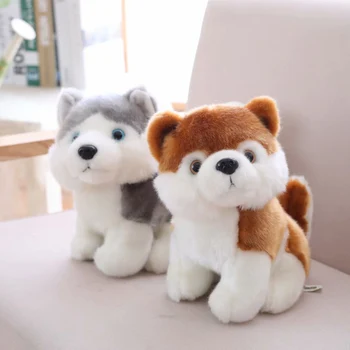 

18cm 23cm 28cm Cute Simulation Puppy Dog Husky Akita Saint Bernard New Doll