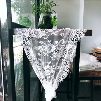 

Hot Home Table Cloth Fashion Lace 75X300cm/35*300cm Rectangle White Hollow Out Lace Table Cover for Theme Wedding Home Decor Lot
