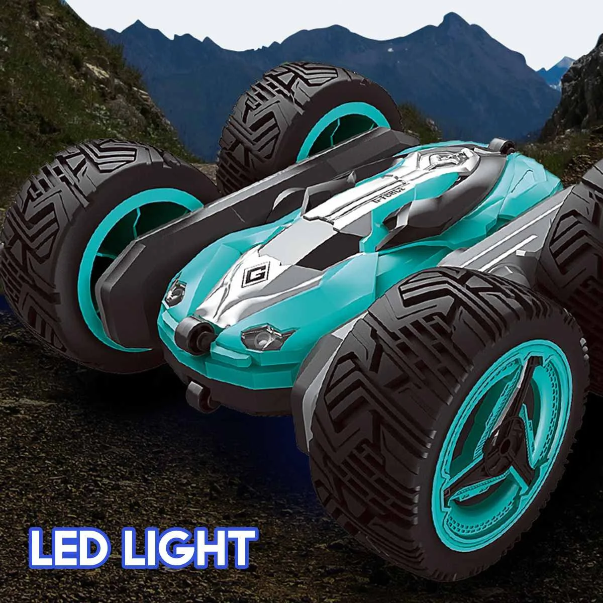360 Поворот дистанционного Управление автомобиль RC Stunt автомобилей 2,4G 4WD двойная сторона с светильник электрические игрушки для детей игрушечные машинки RC подарки для детей