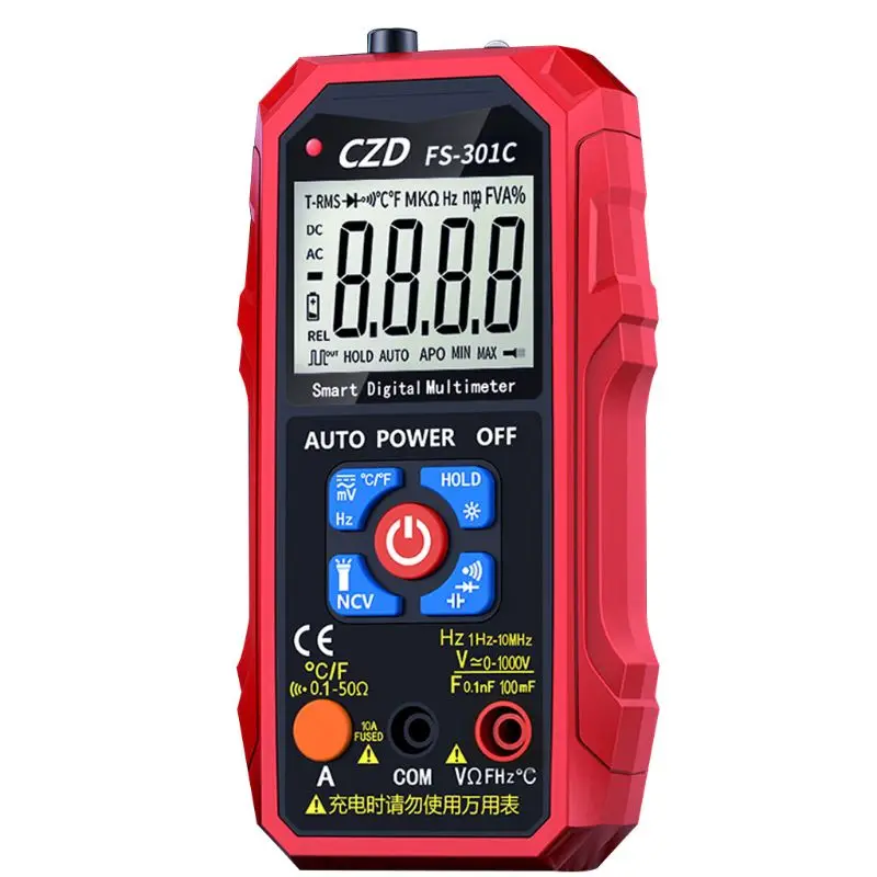 

Digital Smart Multimeter NCV Non-contact Detection Meter Capacitance Temperature Measurement Instrument