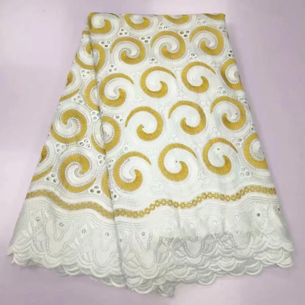 Африканская кружевная ткань с золотой вышивкой швейцарская вуаль кружевная хлопковая ткань хлопковое кружево «швейцарская вуаль» в switzenrland ткань из Дубая