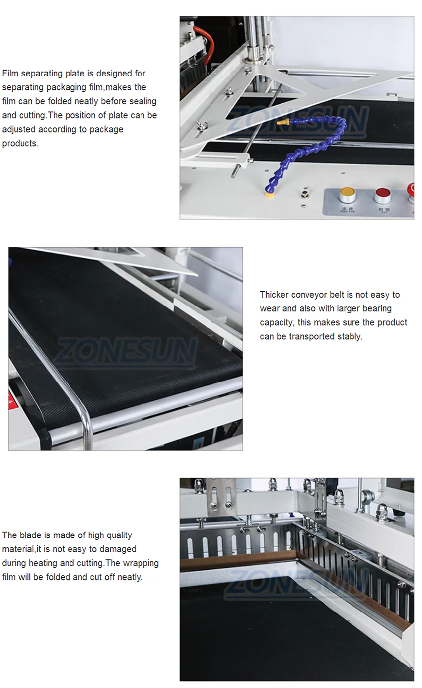 ZONESUN ZS450 L-Type Shrink Film Wrapping Sealing Cutting Machine