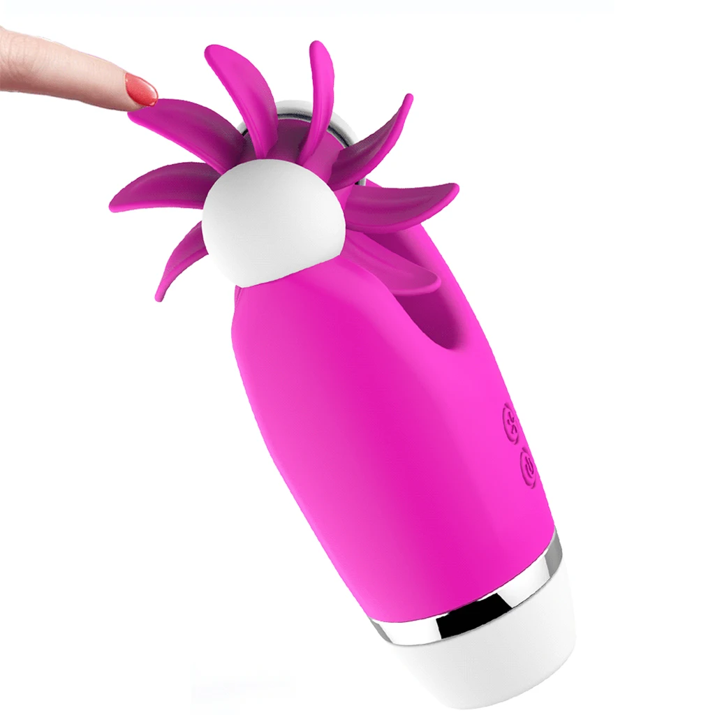 360 Rotation Wheel with Tongues Massager Lick Body Nipples Simulation Tongue Massager for Women
