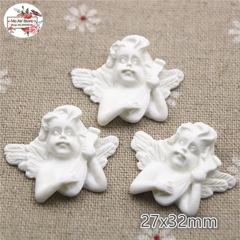 kawaii Resin Cupid Angel Cameo Miniature Flatback Cabochon 10cs Art DIY Craft ornament crafts,miniature figurines,resin ornaments,miniature ornament,resin crafts,resin crafts accessories