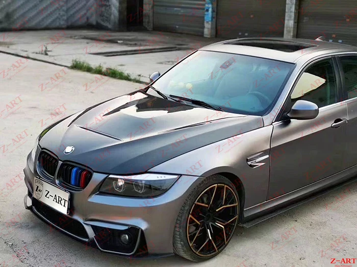 Капот двигателя из углеродного волокна для BMW 3 2007 2012 чехол натурального E90 E92 E93