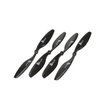 

2 Pairs HJ Carbon Fiber 1045 10 * 4.5" CW CCW Propellers Prop for F450 F500 F550 RC QuadCopter MultiCopter