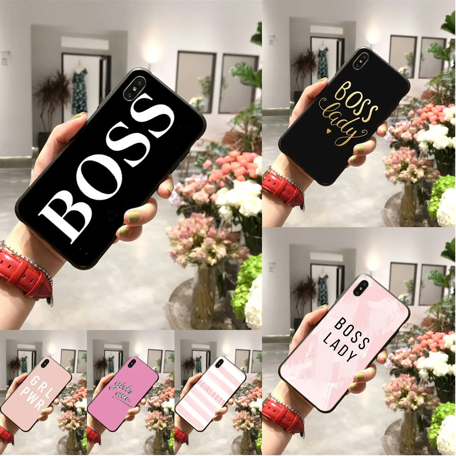 Высококачественный чехол для телефона Boss lady Girl power iPhone 11 pro XS MAX 8 7 6 6S Plus X 5 5S SE XR |