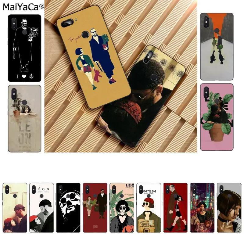 

MaiYaCa Leon Matilda Natalie Portman Movie Poster Colorful Cute Phone Case for Xiaomi 8 9 se Redmi 6 pro 6A 4X 7 note 5 7 Cover