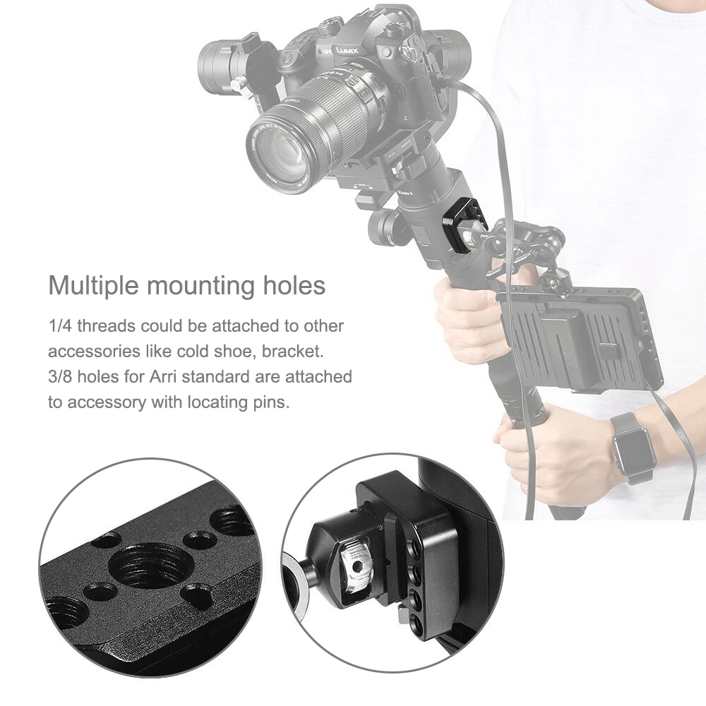 PULUZ БЫСТРОРАЗЪЕМНАЯ пластина внешний Монтажный держатель для DJI RONIN/RONIN-S телефон Аксессуары для Кардана