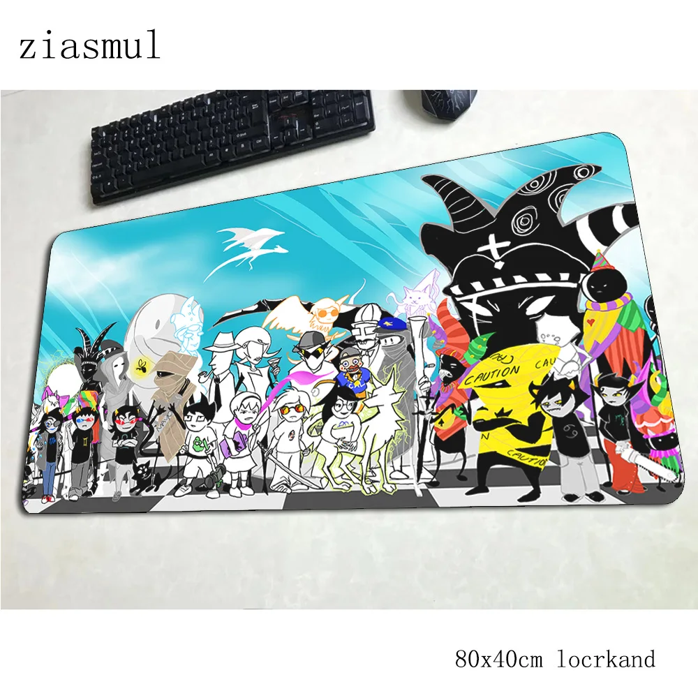 

homestuck mats 800x400x3mm Gorgeous gaming mouse pad big keyboard mousepad Cartoon notebook gamer accessories padmouse mat