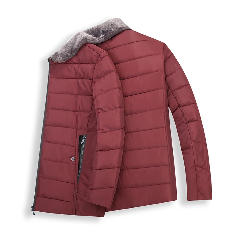 Большой размер 8XL, новинка, Зимняя Теплая мужская флисовая модная куртка с отворотом, парка, толстое хлопковое пальто, мужской светильник, повседневная верхняя одежда