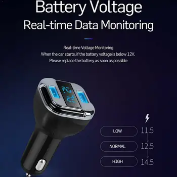 

Universal Car Charger Dual Usb Fast Charging Car Phone Usb Monitoring Dual Real-time Tracking Car GPS Charger Voltage Charg Q7I3