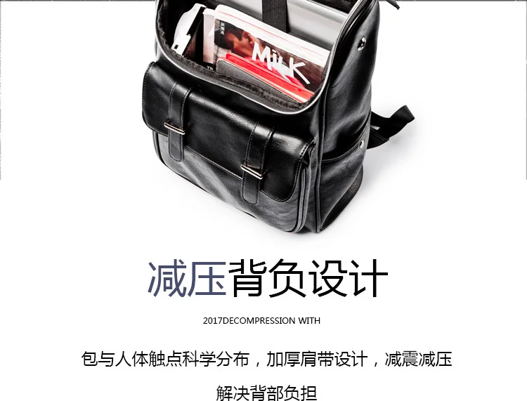 Рюкзак-сумки Mochila Школьный черный для девочек menpu твердый Bolsas большой Feminina