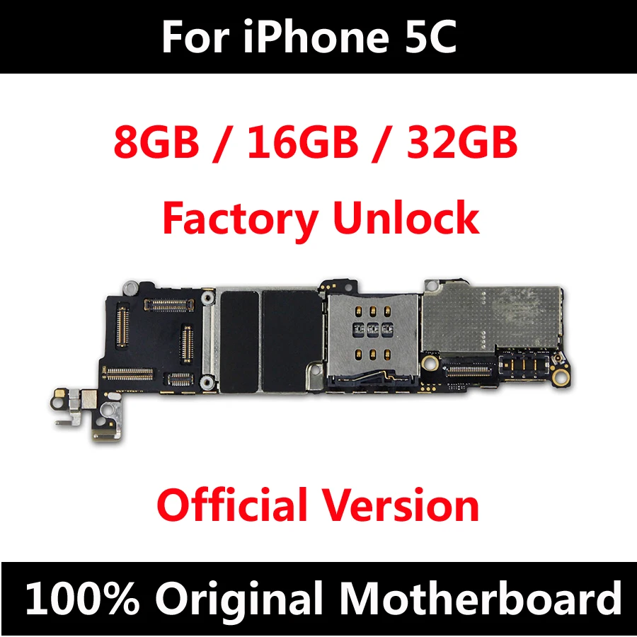 Низкая цена оригинальная материнская плата для iPhone 5C с чипами IOS Заводская