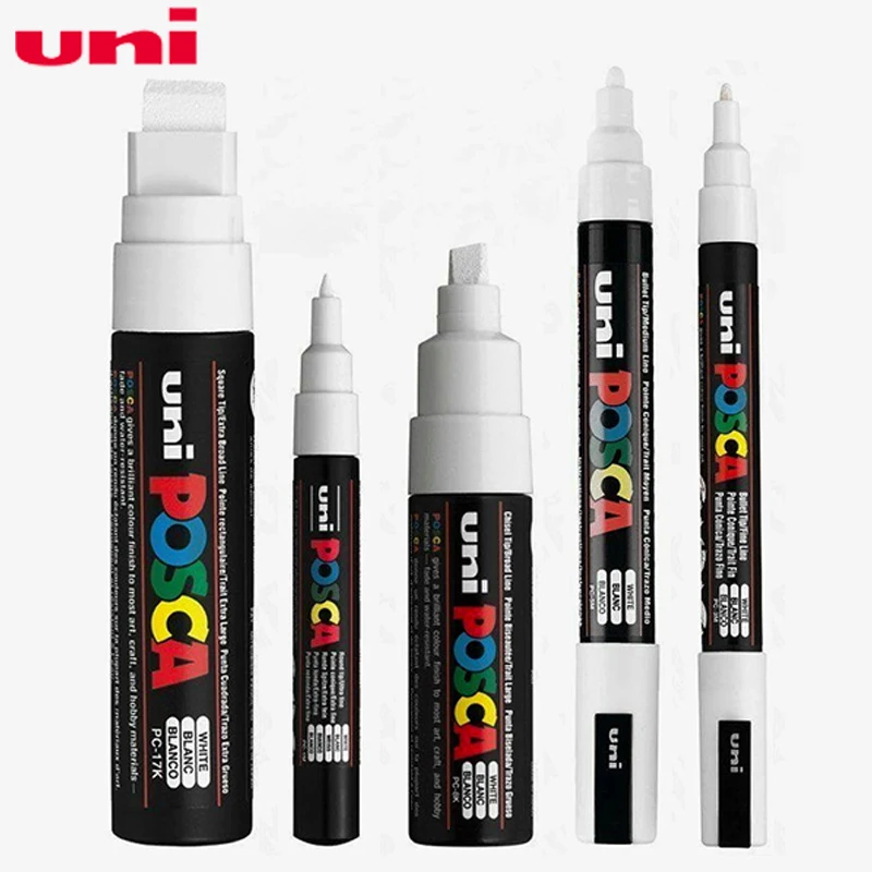 5 шт./компл. UNI Posca Красящие ручки смешанные Mark 5 размеров каждого с 1 ручка PC-1M/3m/5 M/8 K/17 K Краски ing POP рекламный плакат ручка