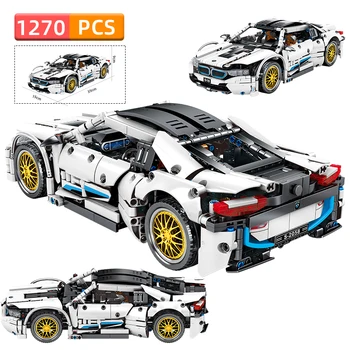 

SEMBO City Technic Sprots Car i8 Model Kit Building Blocks Super Racing Car Vehicle Racer Bricks Kids Educational Toys For Boys