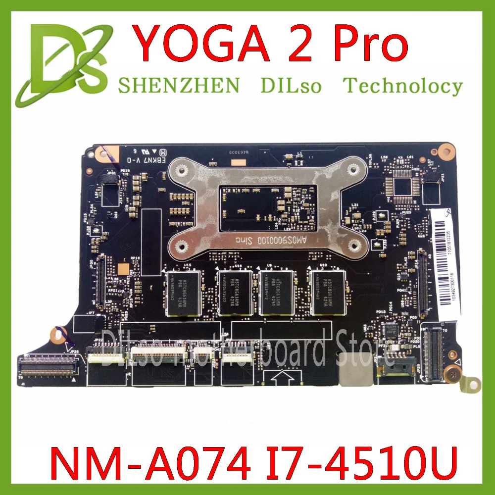 KEFU NM-A074 для lenovo Yoga 2 Pro Материнская плата для ноутбука 5B20G38213 VIUU3 NM-A074 I7-4500/i7-4510U процессор mothebroard